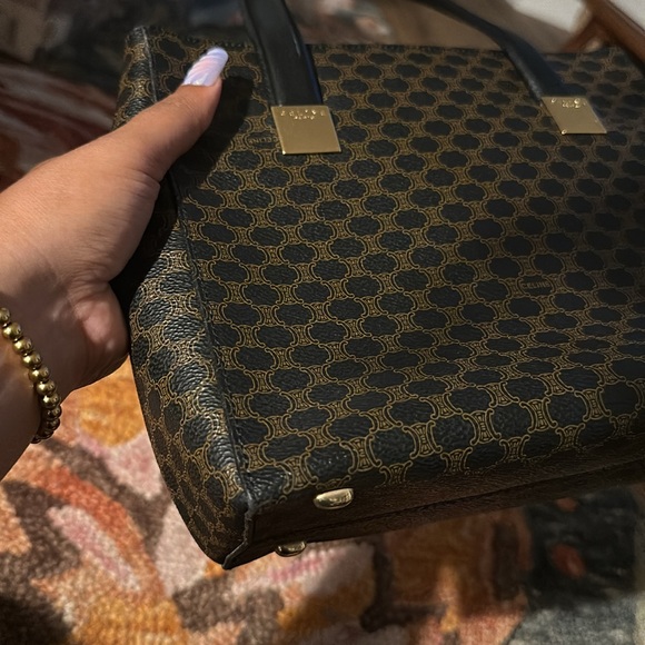 Authentic Celine Macadam Pattern 2way Shoulder Bag - Picture 11 of 14